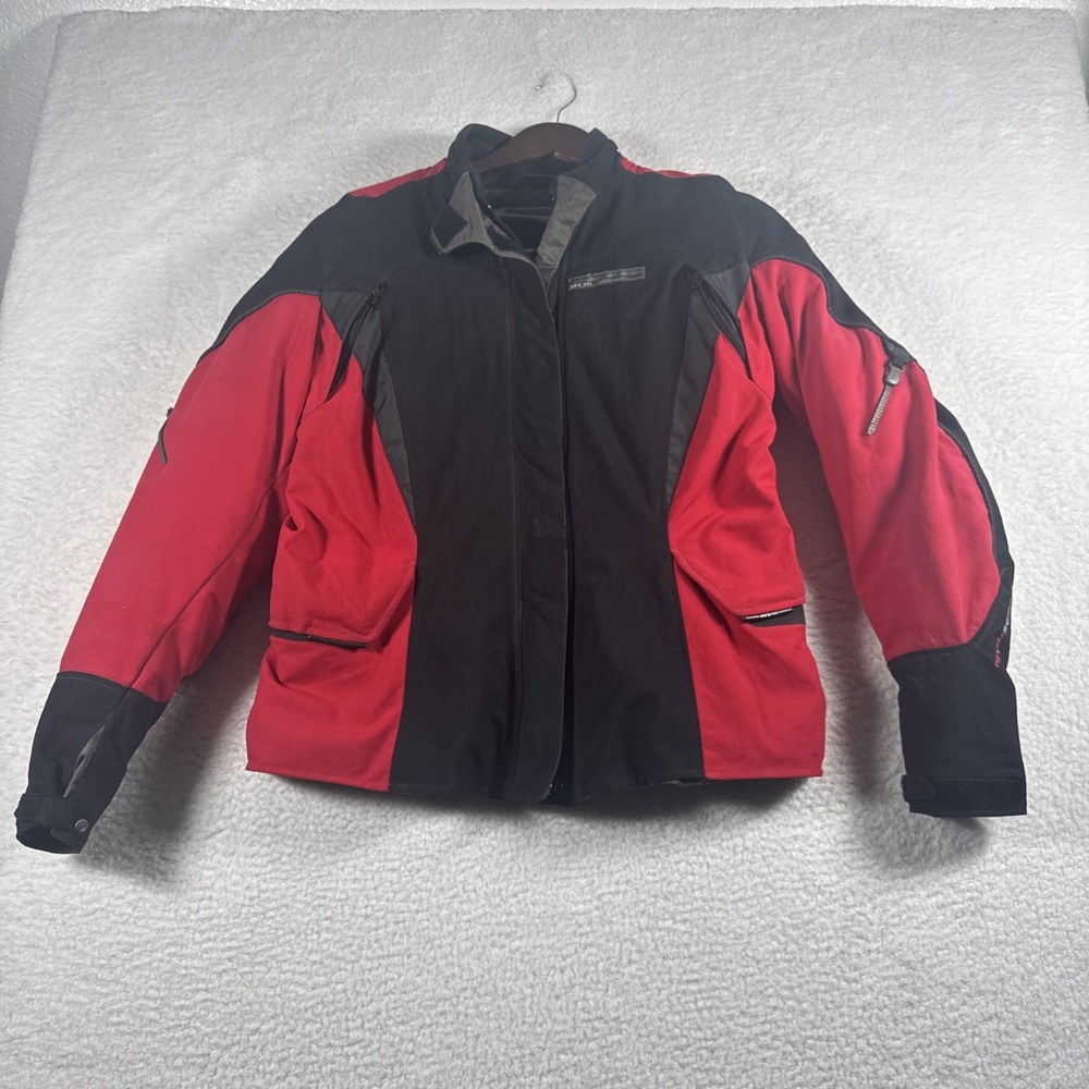Rev'it! Motorcycle Jacket Men‎ 44 - XL BlackEngineered Skin Coat Padded Zip Up